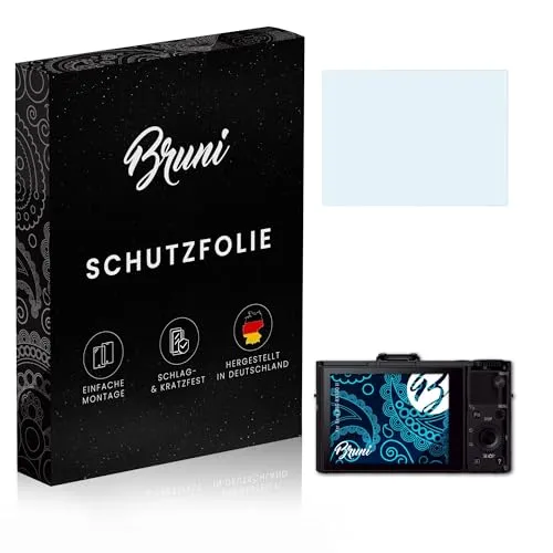 Bruni Schutzfolie kompatibel mit Sony DSC-RX100 II Folie, glasklare Displayschutzfolie (2X)