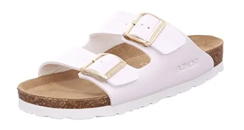 Rohde Damen Pantolette Alba 5576 mit Lack-Obermaterial - Pantoletten für Damen mit pflegeleichtem Lack-Obermaterial und weichem Kork-Fußbett für optimalen Tragekomfort und stilvolle Optik.