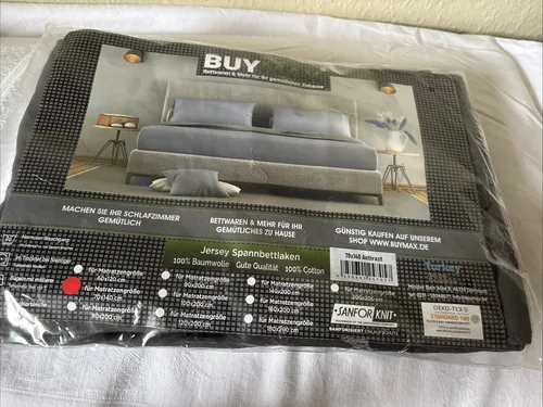 Spannbettlaken 100% Baumwolle Jersey Spannbetttuch Laken Bettlaken von BUYMAX