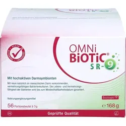 OMNi BiOTiC SR-9 - Probiotische Sachets bei mentaler Belastung, unterstützt die Darmflora mit 9 Bakterienstämmen und 15 Milliarden Keimen pro Portion