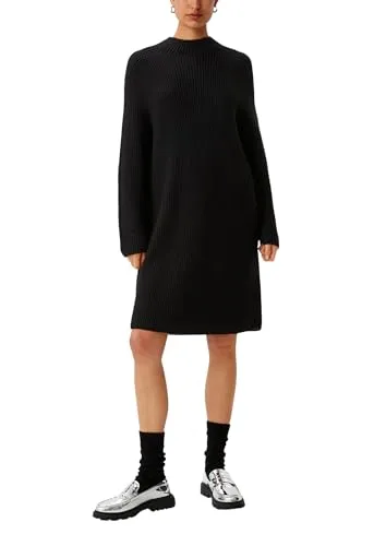 comma Minikleid aus geripptem Wollmix - Stylisches Minikleid aus hochwertigem Wollmix, ideal für jeden Anlass. Bequem und elegant, perfekt für die Übergangszeit.
