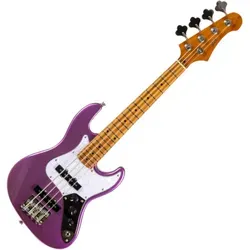 Flight Mini JB Bass Purple - Short Scale & Kinder E-Bässe, ideal für junge Musiker, mit geröstetem Pappel-Korpus und inkl. Gigbag für einfachen Transport.