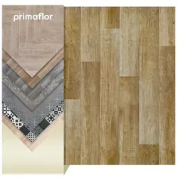 Primaflor TACUTO Vinylboden Eiche Chalet 200x200 cm - Vielseitiger PVC-Bodenbelag für Wohn- und Büroräume. Mit robuster Nutzschicht und individueller Verlegemuster-Option. Ideal für Fußbodenheizungen und einfach zu verlegen.