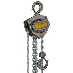 DELTA INOX® Edelstahl Stirnradkettenzug 0,5t - 3m Hubhöhe - Robuster Edelstahl Stirnradkettenzug für den Einsatz in korrosiven Umgebungen. Wartungsfreundliches Design und geprüfte Qualität sorgen für reibungslosen Betrieb in der Lebensmittelindustrie.
