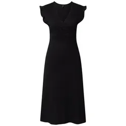 ONLY Sommerkleid ONLMay - Elegantes schwarzes Kleid - Kleider - 100% Baumwolle, pflegeleicht und ideal für sommerliche Anlässe, mit Viertelärmeln und normaler Passform für höchsten Komfort.