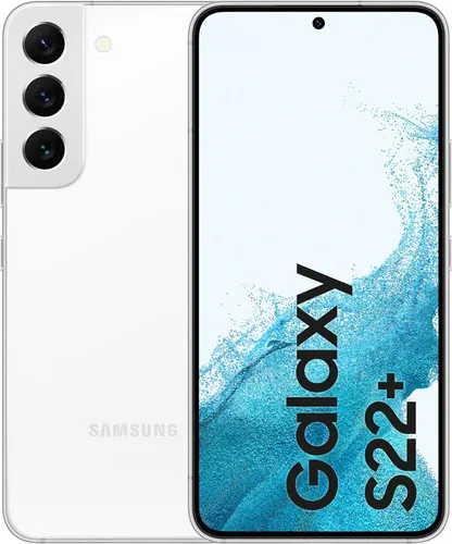 Samsung Galaxy S22+ 5G 128GB Phantom White - Handys mit 50 MP Dreifach-Kamera und Nightography für beeindruckende Aufnahmen bei Tag und Nacht. Erlebe das brillante 6,6" Dynamic AMOLED 2X Display und die Leistung des 4nm-Prozessors.