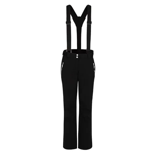 Dare2b Herren Salopette De Ski Effused II Pant, Schwarz - Damen Skihosen aus atmungsaktivem, wasserdichtem Stretchgewebe mit verschweißten Nähten und warmem Fleecefutter – ideal für kalte, schneereiche Tage auf der Piste.