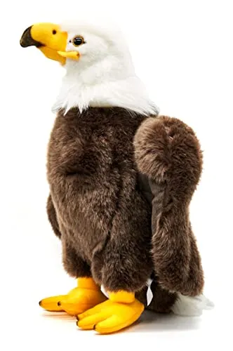 Uni-Toys Plüsch-Adler - 32 cm Weißkopfseeadler - Kuscheltiere: Hochwertiger Plüsch-Adler mit lebensechtem Design, ideal zum Spielen und Kuscheln. 100% recyceltes Füllmaterial, waschbar bis 30 °C.