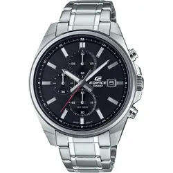 CASIO EDIFICE Herrenuhr EFV-610D-1AVUEF 10 BAR + BOX - Silber/Schwarz