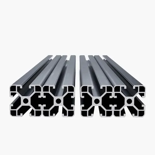 VEVOR 4er Set 600 mm T-Nut Aluminium-Strangpressprofil - 3D-Drucker-Zubehörteile: Eloxierte Linearschiene aus langlebiger Aluminiumlegierung für präzise und reibungslose Bewegung – ideal für DIY-Projekte und CNC-Maschinen.