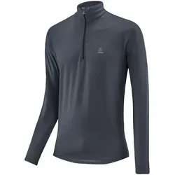 Löffler Transtex warm Midlayer Herren anthracite - Gr. 48 - Wintersport-Bekleidung: Bequemer Midlayer mit Stehkragen aus funktionellem Transtex® Material, das Wärme isoliert und Feuchtigkeit effektiv transportiert. Ideal für Langlauf, Skitouren und mehr.