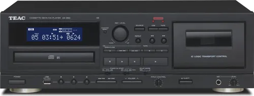 TEAC AD-850-SE/B CD-Player - Persönlicher CD-Player in Schwarz - CD-Player mit hervorragender Klangqualität und vielseitigen Anschlussmöglichkeiten, ideal für Musikliebhaber.