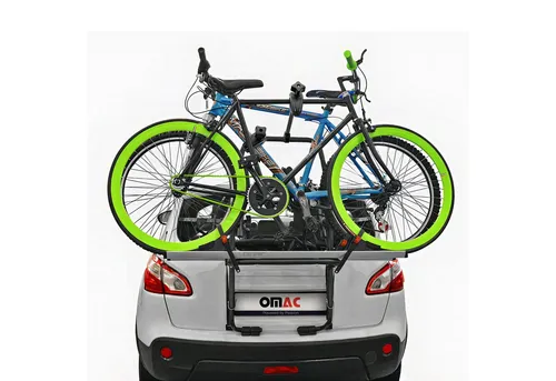 OMAC Heckfahrradträger für Ford Fusion - Faltbar & Leichtgewichtig - Fahrradträger für Heckklappe, robust und einfach zu installieren. Ideal für 2 E-Bikes, maximiert den Platz im Innenraum und garantiert Sicherheit auf allen Abenteuern.