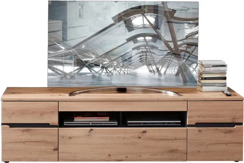 Innostyle TV-Schrank MEMPHIS - Bicolour Eiche Artisan, Graphit - TV-Halterungen mit modernem Design und Soft-Close-Funktion für eine sanfte Handhabung, perfekt für Ihr Wohnzimmer. Der Schrank bietet ausreichend Stauraum und ist pflegeleicht.