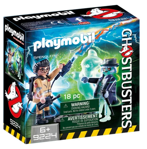 PLAYMOBIL Ghostbusters Ecto-1A: Geisterjäger Auto - Sonstige - Mit leuchtenden Spengler und Geistern, ideal für aufregende Geisterjagd-Abenteuer im Dunkeln.