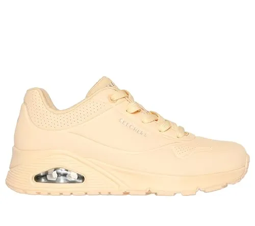 Skechers Damen UNO Stand on Air Sneaker - Orange, 41 EU - Damen-Sneaker mit Wedge Fit und verstecktem 1 Zoll Absatz für zusätzlichen Komfort und Style, ideal für den Alltag.