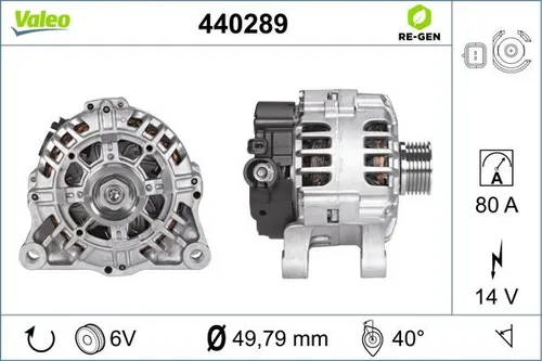 VALEO Lichtmaschine Generator 14 V 80 A für CITROËN C3 - Hochwertige Lichtmaschine mit 80 A Ladestrom, geeignet für CITROËN C3. Zuverlässige Leistung und einfache Montage dank Vierpunktbefestigung. Ideal für den professionellen Einsatz.