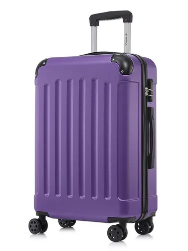 YONSLY Hartschalen Koffer Trolley mit 360° Rollen - Robuster Reisekoffer aus hochwertigem ABS-Material, ideal für Langstreckenreisen. Mit 360°-Doppelrollen und ergonomischem Gummigriff für mühelose Mobilität und hohen Komfort.