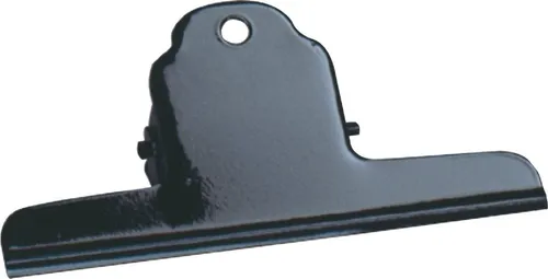 ALCO Büroklammer Briefklemmer 75mm schwarz VE=10 Stück