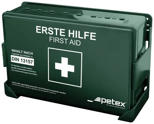 Petex 43924213 Erste Hilfe Koffer DIN 13157 270 x 85 x 180 Grün