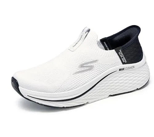 Skechers Herrenschuhe Slip-Ins Max Cushioning Elite 2.0 in Weiss, Größe 39 - Laufschuhe mit Max Cushioning für ultimativen Komfort und Unterstützung, ideal für aktive Männer und das tägliche Training.