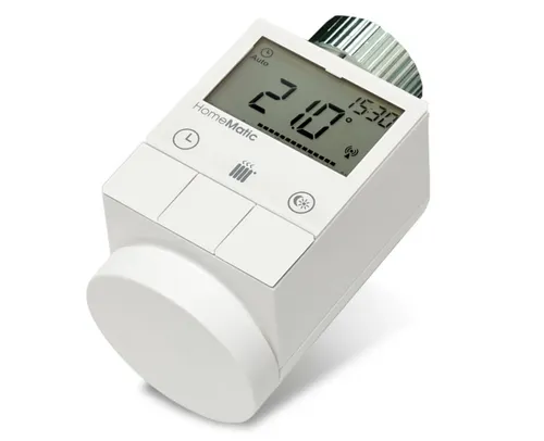 HomeMatic Funk-Heizkörperthermostat HM-CC-RT-DN - Smart Home Heizkörperthermostat für optimale Temperaturregelung, energieeffizient und einfach zu steuern über Smartphone-App.