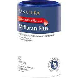 Sanatura Mifloran Plus: Aktivkulturen für Ihre Gesundheit - Nahrungsergänzungsmittel mit wertvollen Milchsäurebakterien und Oligofructose zur Unterstützung der Darmflora.