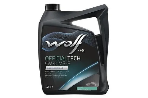 Wolf Öl WOLF OFFICIALTECH 5W30 MS-F 8308710 - Hochleistungsmotoröl für optimale Schmierung und Schutz. Ideal für moderne Motoren, sorgt für effizienten Betrieb und verlängert die Lebensdauer des Motors.