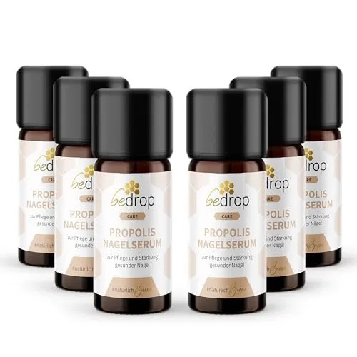 bedrop Propolis Nagelserum 10ml - Natürliche Nagelpflege mit Propolis, Teebaumöl und Lavendelöl - Optimale Nagelpflege für starke und gesunde Nägel. Das hochdosierte Propolis-Nagelserum unterstützt das Wachstum und die Reparatur Deiner Nägel mit natürlichen Ölen.
