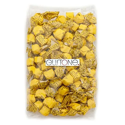 GUSTONE Tartufi Dolci Zenzero e Cannella 1kg Trüffel-Praline - Entdecken Sie die 1 kg GROßPACKUNG der italienischen Trüffel-Praline mit Zartbitterschokolade, kandiertem Ingwer und Zimt. Perfekt für besondere Anlässe oder als Geschenk. Glutenfrei und aus hochwertigen Zutaten in traditioneller Manufaktur hergestellt.