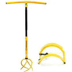 Tornadica Vertikutierer SET: Effizienter Kultivator-Wurzelentferner mit Pedal-Hebel - Vertikutierer für Garten und Gewächshaus, ergonomisch und einfach in der Handhabung, ideal zur effektiven Unkrautentfernung und Bodenbearbeitung.