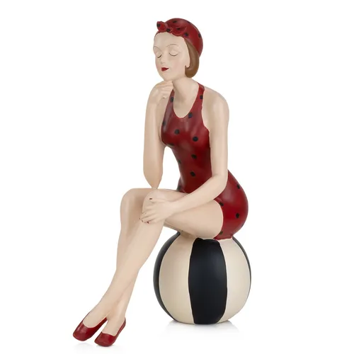 Pin Up Girl Deko Figur Lady Burlesque 50/60er Jahre - Figuren & Skulpturen, nostalgische Dekofigur im Burlesque-Stil, ideal für Vintage-Liebhaber und als Blickfang in jedem Raum.
