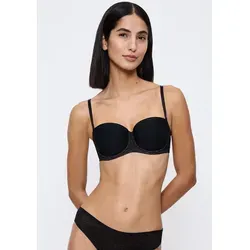 Triumph Signature Sheer Wired Balconette BH Schwarz B 85 - Eleganter Balconette-BH von Triumph mit Bügel, der für ein schmeichelndes Dekolleté sorgt. Ungefütterte, semitransparente Cups aus feinem Mesh bieten Komfort und eine natürliche Silhouette.