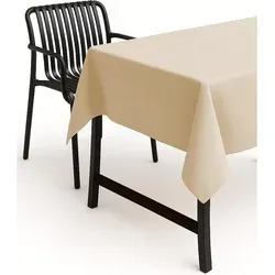 texpot Tischdecke Lotuseffekt - Bügelfrei und Wasserabweisend, 130x220 cm, Beige - Tischdecken, strapazierfähig mit Lotuseffekt für schmutz- und wasserabweisenden Schutz, ideal für Innen- und Außenbereich.