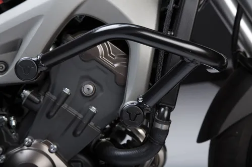 SW-Motech Sturzbügel Schwarz für Yamaha MT-09, Tracer 900, XSR900 - Motorprotektoren & Schutzbügel, robuster Stahl schützt Ihr Motorrad bei Stürzen und sorgt für mehr Sicherheit auf der Straße.