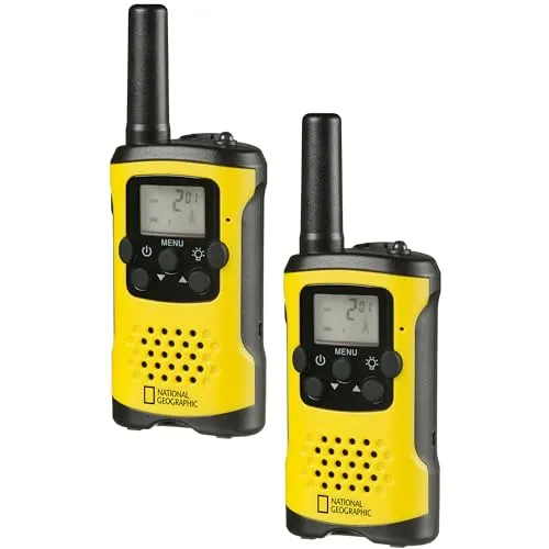 NATIONAL GEOGRAPHIC Walkie Talkie - Hochwertiges Funkgerät mit 6 km Reichweite, ideal für Abenteuer und Outdoor-Aktivitäten