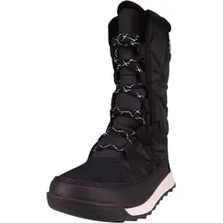 Sorel Whitney II Plus Tall Lace WP 2088261010 - Damen Schneestiefel in Schwarz, Größe 36 - Wanderschuhe mit wasserdichter OutDry-Membran und 200 g Isolierung für warmen Komfort, ideal für kaltes Wetter und Outdoor-Aktivitäten.