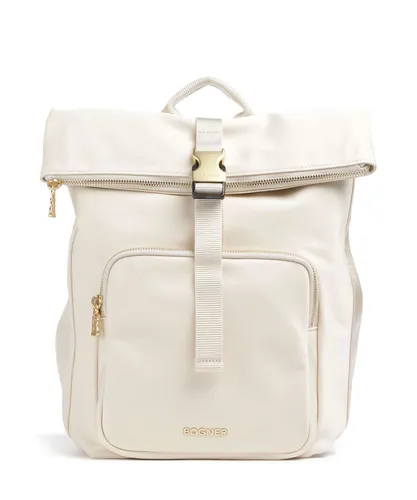 Bogner Klosters Neve Eike Rolltop Rucksack - Damen | Creme - Stylischer Rolltop Rucksack aus hochwertigem Nylon, ideal für den täglichen Gebrauch und mit praktischem Design für maximale Flexibilität.