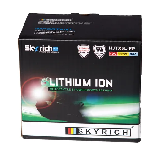 SKYRICH Lithium-Ion Batterie YTX4L-BS/YTX5L-BS - Hochwertige Lithium-Ion Batterie für Kfz-Elektroniksysteme, 12 V, langlebig und leistungsstark für zuverlässige Energieversorgung.