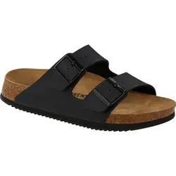 BIRKENSTOCK Sandale Arizona PROF Gr.42 schwarz - Wanderschuhe mit dämpfender EVA-Zwischensohle und rutschhemmender Gummilaufsohle, ideal für den professionellen Einsatz nach DIN EN ISO 20347.