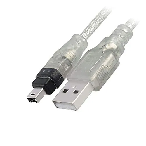 Aukson P95 USB auf Firewire IEEE 1394 4-poliger iLink Adapterkabel – 1,5m Verlängerungskabel für USB auf Firewire Verbindung