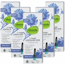 dm-drogerie markt GmbH & Co. KG Gesichtsserum 7 Tage Ampullenkur - Bachblüten - alverde Naturkosmetik 5 x 7ml, Serum & Kur, alverde Naturkosmetik