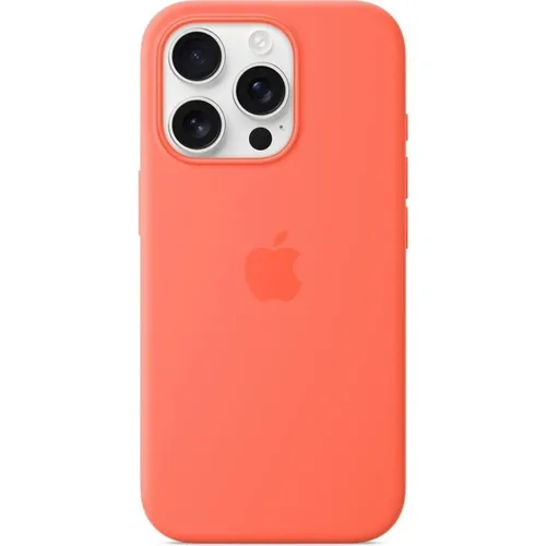 Apple iPhone 16 Pro Silikon Case mit MagSafe, mandarine - Apple Schutzhüllen – Schützen Sie Ihr iPhone stilvoll mit diesem eleganten Silikon Case, das durch MagSafe eine mühelose Befestigung ermöglicht.