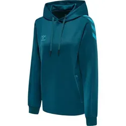 Hummel Damen Hmlcore Xk Poly Sweat Hoodie - Badmintonbekleidung Damen, aus innovativem BEECOOL Material für optimale Temperaturregulierung und hohen Tragekomfort.