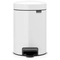 Brabantia 112126 Treteimer - 3 Liter, Fußbetrieb mit Aroma Soft Closure, zeitloses Design und korrosionsbeständige Materialien