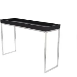 Konsolentisch Pizzo Kurz Edelstahl Wenge