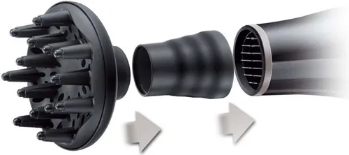 Remington Diffusor Universal - Aufsatz [Locken und Volumen] mit Silikon-Adapter für fast alle Haartrockner, Zubehör D52DU