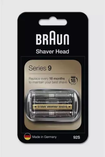 Original Braun Series 9 Elektrorasierer Ersatzkopf 92B - Rasierer-Zubehör, hochwertiger Scherkopf für eine sanfte und gründliche Rasur, hergestellt in Deutschland.