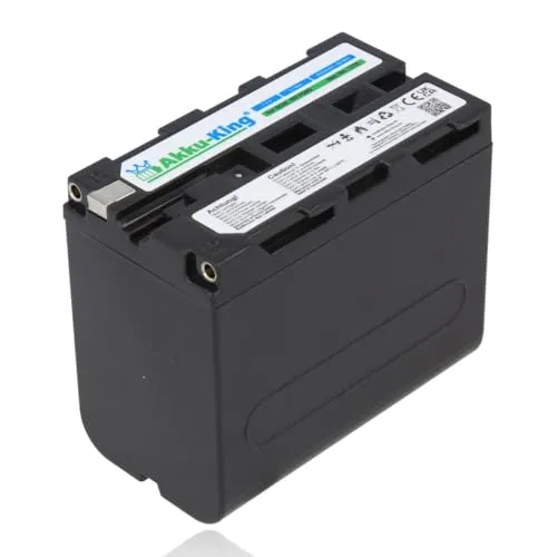 Akku-King Akku kompatibel mit Sony NP-F960, NP-F970, NP-F950, XL-B2 - Li-Ion 6600 mAh - für NEX-EA50, DCR-TR7, HDR-FX1000, HVR-Z1E, VX1000