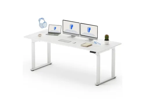 FLEXISPOT Elektrisch höhenverstellbarer Schreibtisch - Kinderschreibtisch mit Doppelmotor für stufenlose Höhenverstellung, ideal für ergonomisches Arbeiten und gesundes Sitzen oder Stehen.
